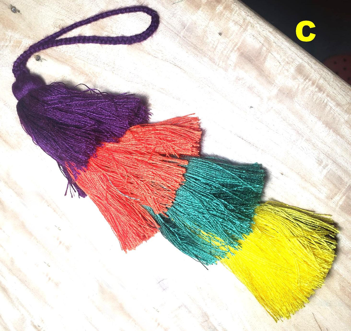 Guatemalan Handmade Wool TASSEL Hanging