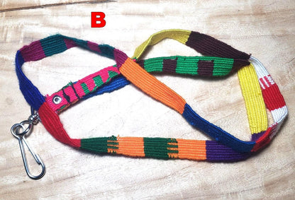 Cotton Guatemalan Multicolor WEAVED Lanyard