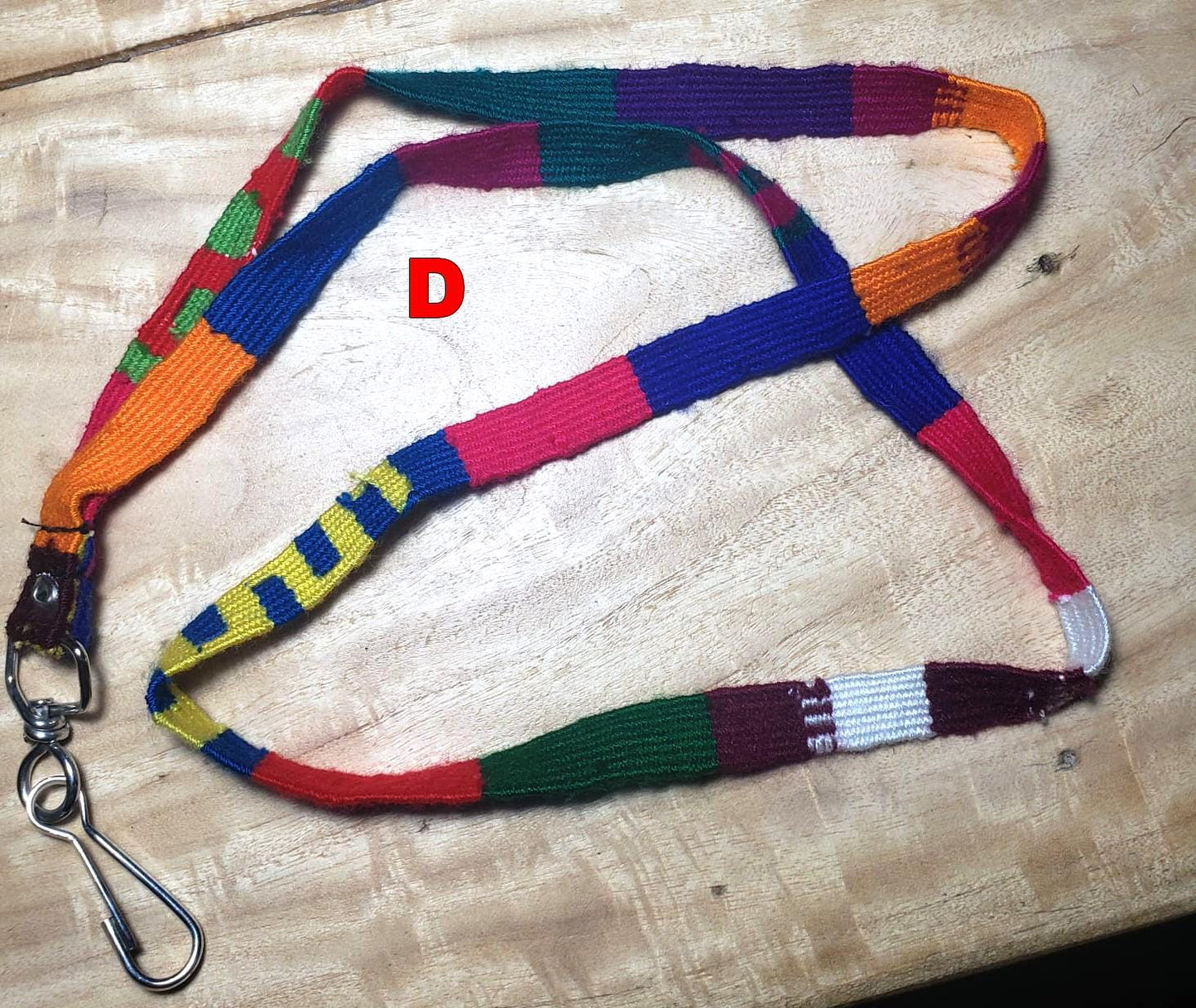 Cotton Guatemalan Multicolor WEAVED Lanyard