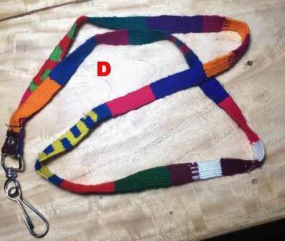 Cotton Guatemalan Multicolor WEAVED Lanyard