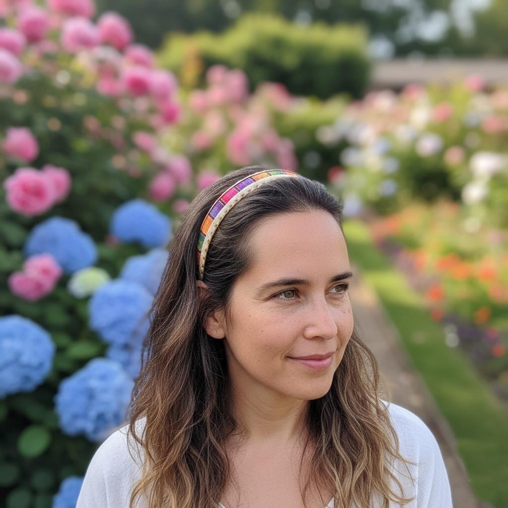 Guatemalan LEATHER Textil HAIRBAND Headband Hair HOLDER