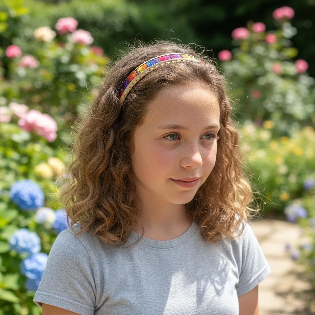 Guatemalan LEATHER Textil HAIRBAND Headband Hair HOLDER