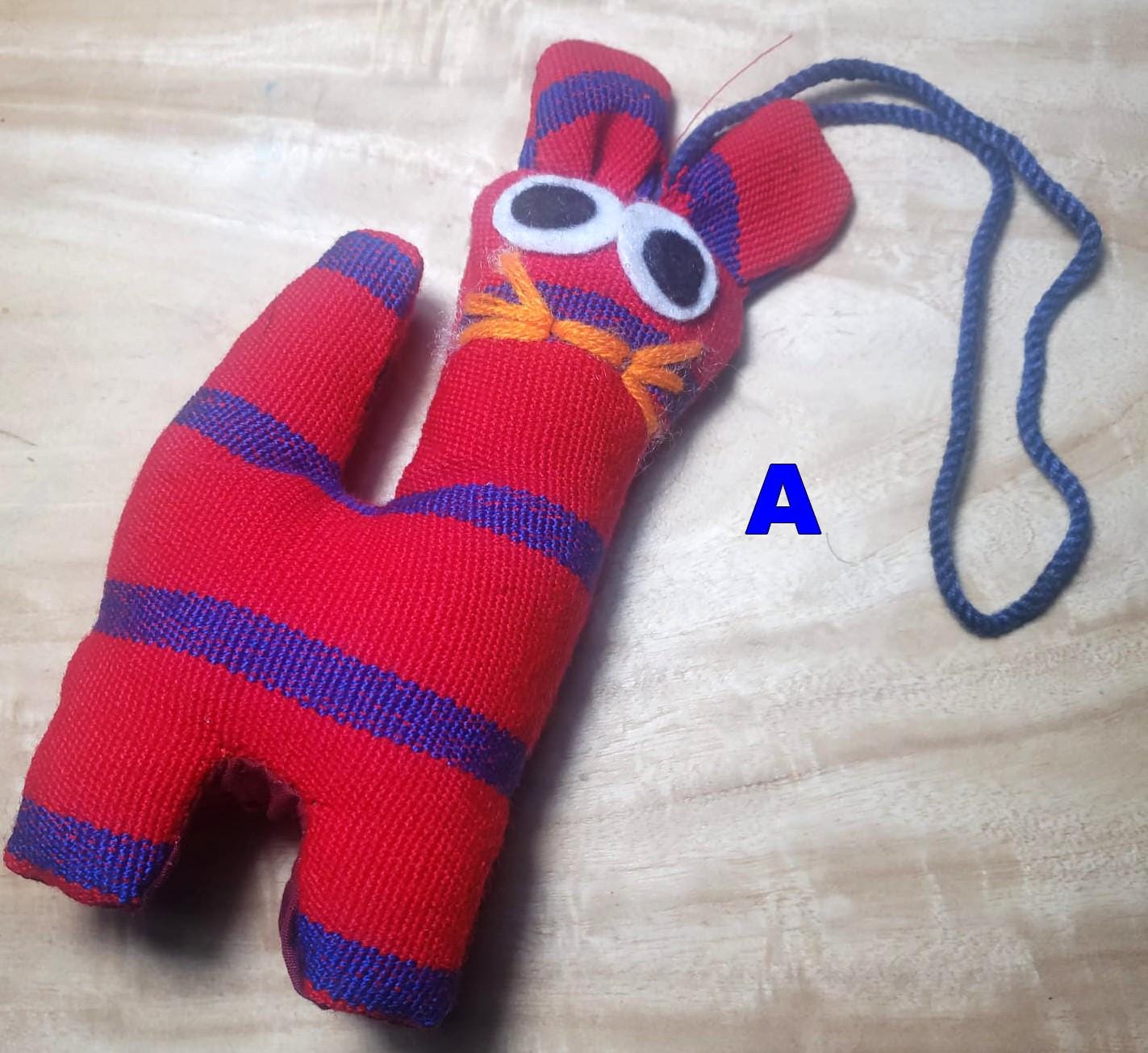 Guatemalan Stuffed Toy KITTEN Ornament Hanging - Gift For Kids