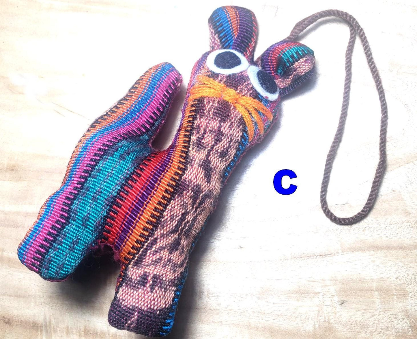Guatemalan Stuffed Toy KITTEN Ornament Hanging - Gift For Kids