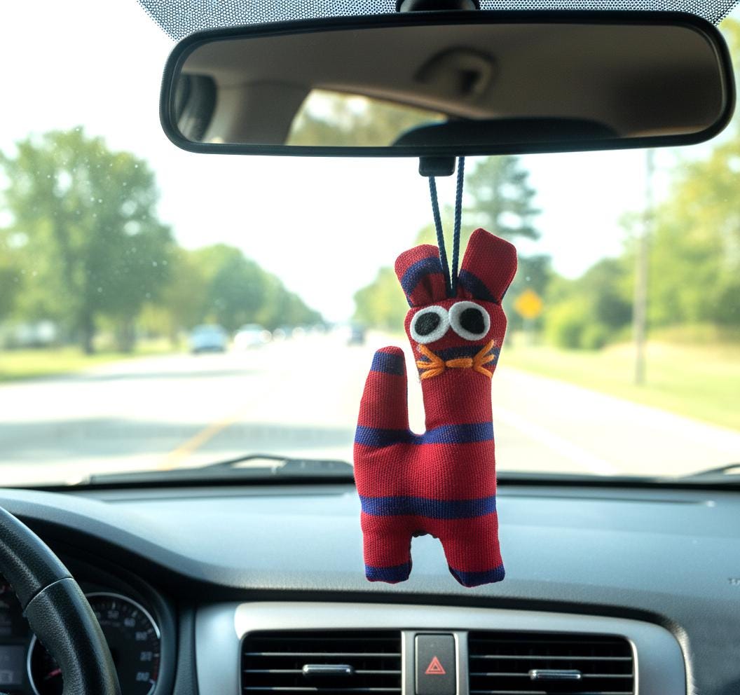 Guatemalan Stuffed Toy KITTEN Ornament Hanging - Gift For Kids