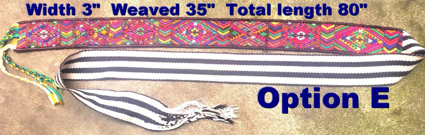 Vintage Guatemalan fajas -handmade embroidered belts-