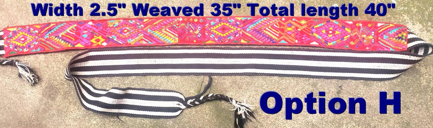 Vintage Guatemalan fajas -handmade embroidered belts-