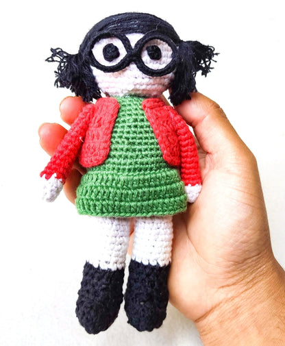 Guatemala Crocheted Cotton Hacky Sacks Set of El CHAVO and La CHILINDRINA - Mayan Fair Trade