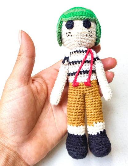 Guatemala Crocheted Cotton Hacky Sacks Set of El CHAVO and La CHILINDRINA - Mayan Fair Trade