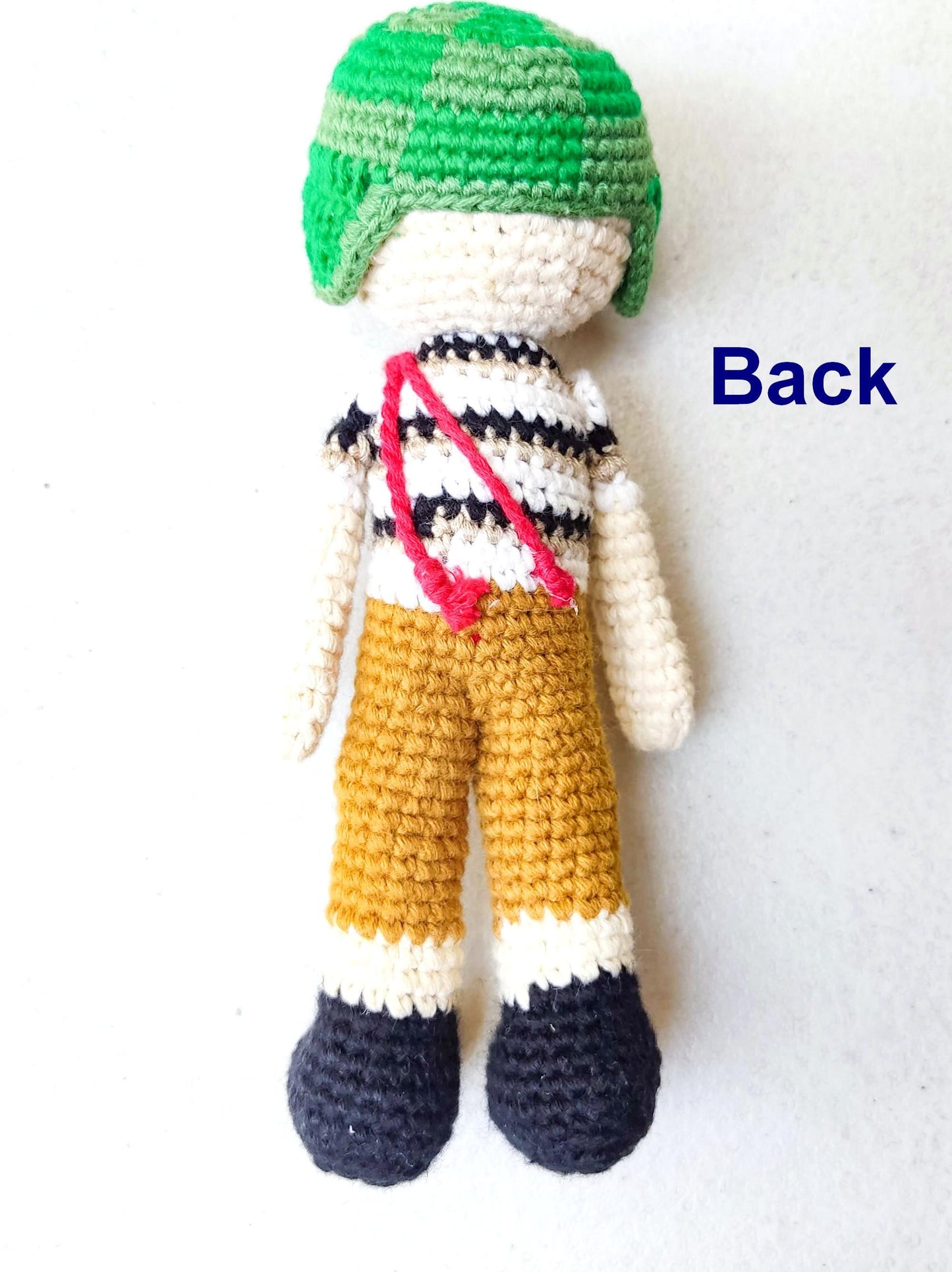 Guatemala Crocheted Cotton Hacky Sacks Set of El CHAVO and La CHILINDRINA - Mayan Fair Trade