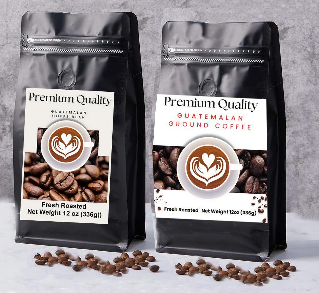 Guatemalan Premium Coffee -Whole - Grain options 12oz - Mayan Fair Trade