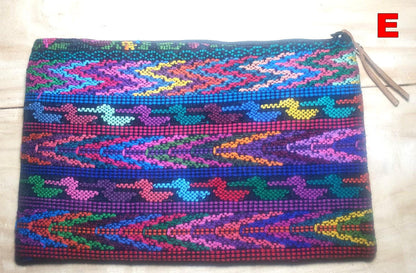 Guatemalan UPCYCLED huipil PURSE, Make Up Bag, HUIPIL Pouch