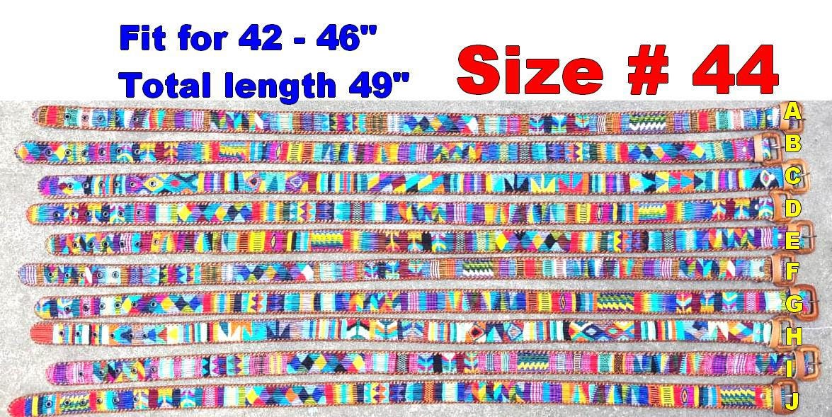 Authentic Guatemalan Handmade SILK LEATHER Braided UNISEX Belt