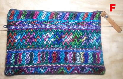 Guatemalan UPCYCLED huipil PURSE, Make Up Bag, HUIPIL Pouch