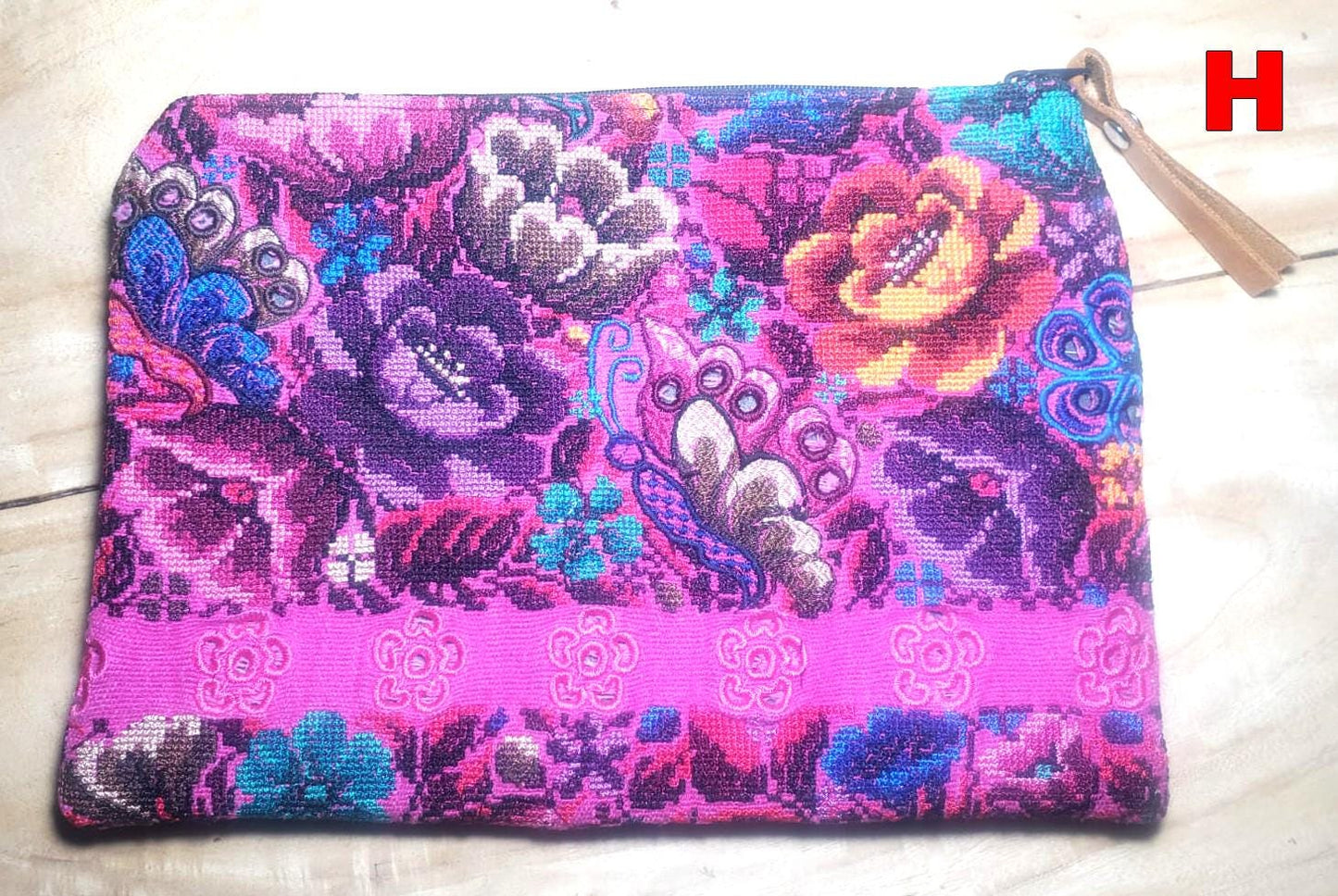 Guatemalan UPCYCLED huipil PURSE, Make Up Bag, HUIPIL Pouch