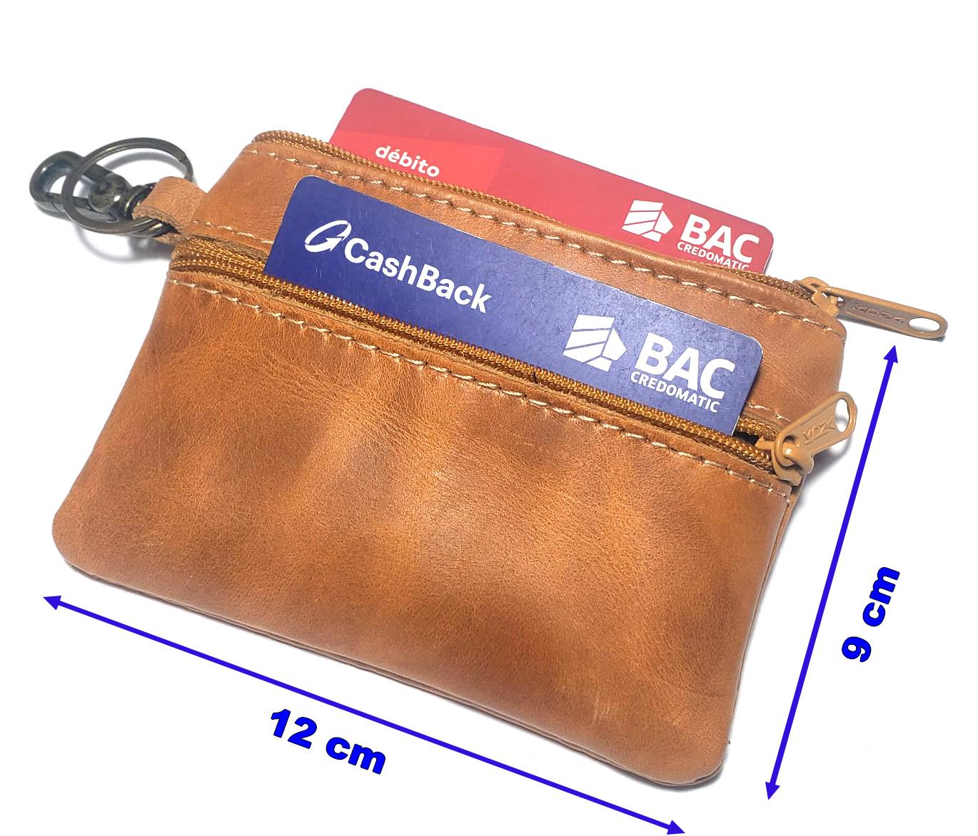 Leather Coin PURSE with clip, GIFT For Friend