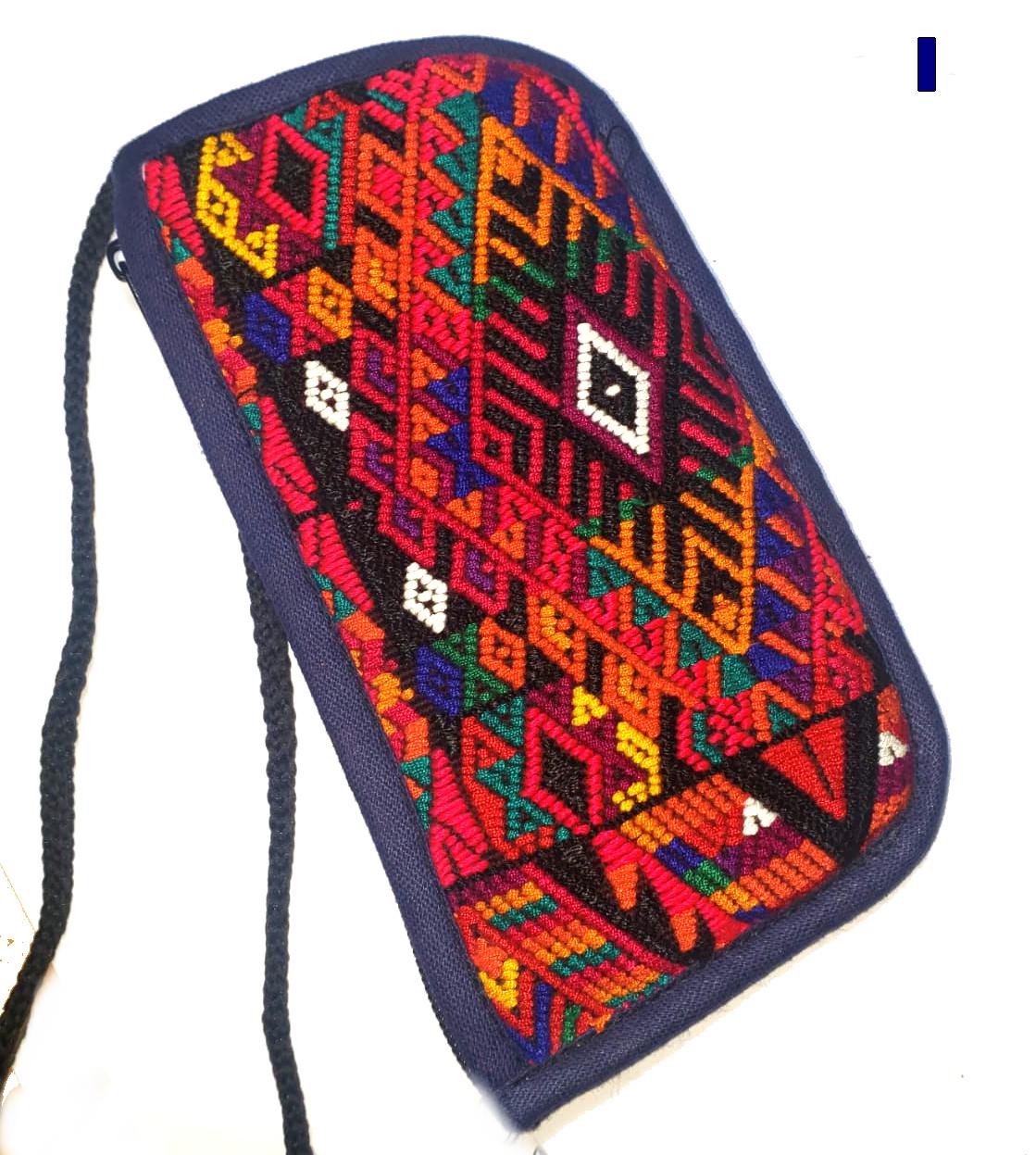 Guatemalan Upcycled hUIPIL CASE for SUNGLASSES purse