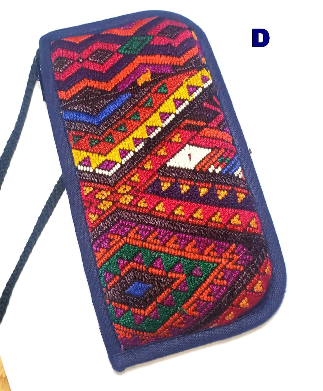 Guatemalan Upcycled hUIPIL CASE for SUNGLASSES purse