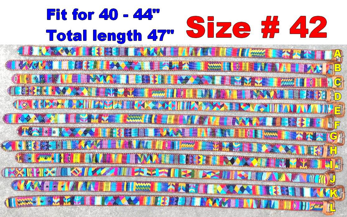 Authentic Guatemalan Handmade SILK LEATHER Braided UNISEX Belt