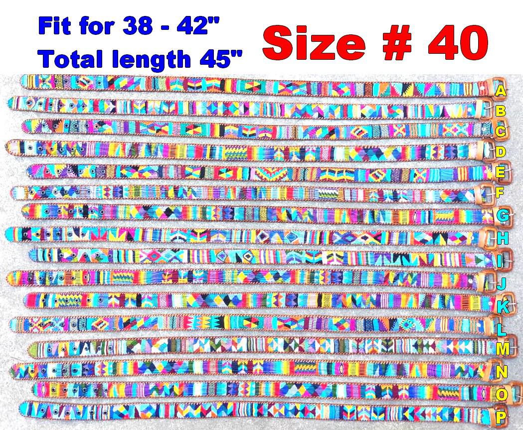 Authentic Guatemalan Handmade SILK LEATHER Braided UNISEX Belt