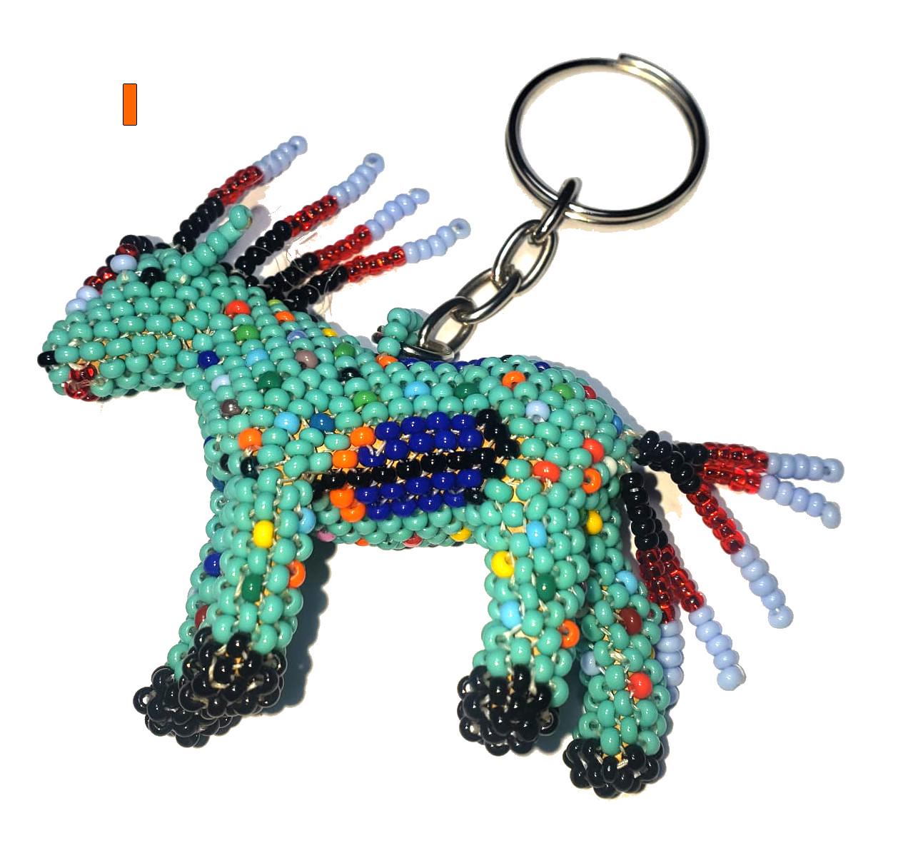 Beaded Horse Ornament: Czech Glass Beads, Handmade Guatemalan Gift