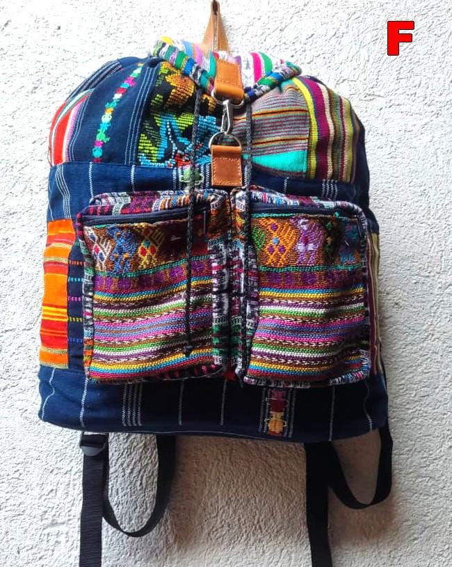 Guatemalan Upcycled Cotton PATCHWORK BACKPACK Bag