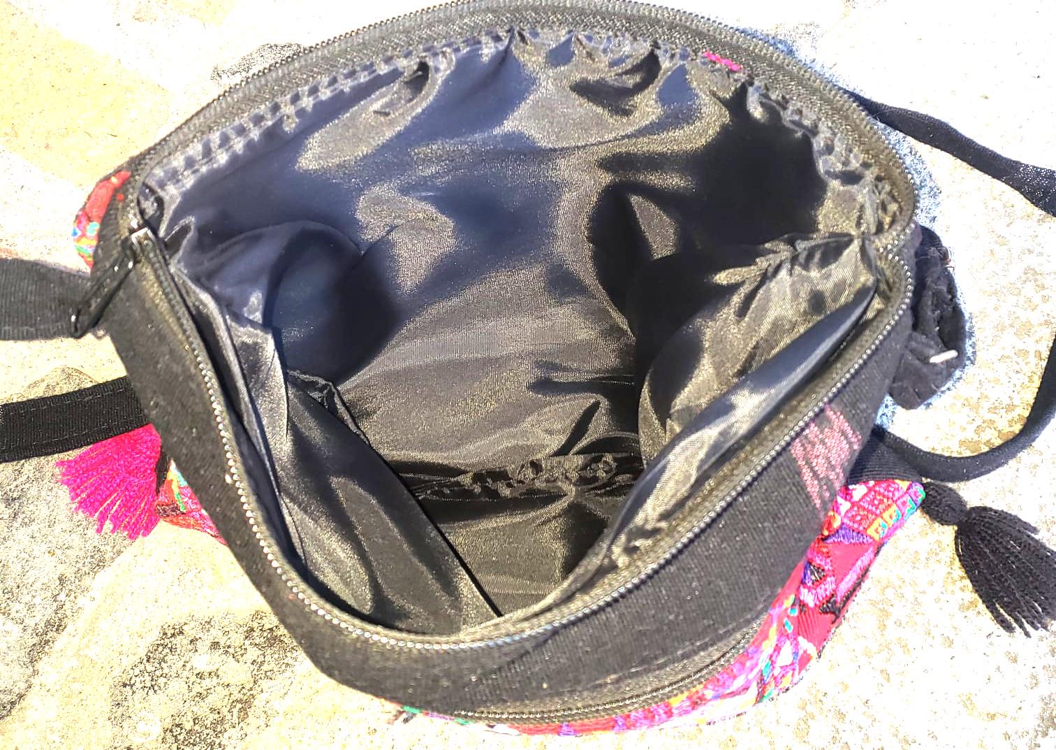 Guatemalan Huipil Crossbody PURSE, Handcrafted Upcycled Traditional Fabric, CHICHICASTENANGO Purse