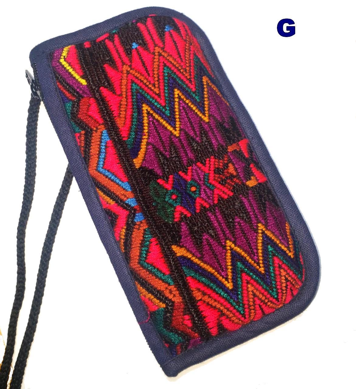 Guatemalan Upcycled hUIPIL CASE for SUNGLASSES purse