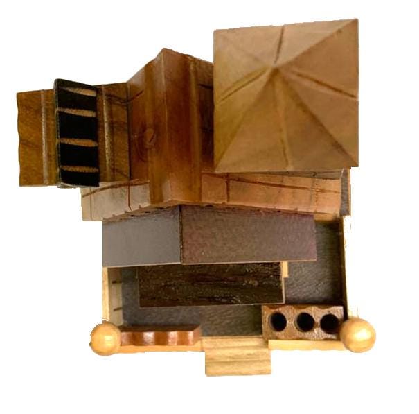 Hand-Painted Pinewood JAGUAR Carved Mask from Guatemala Made in NAHUALA