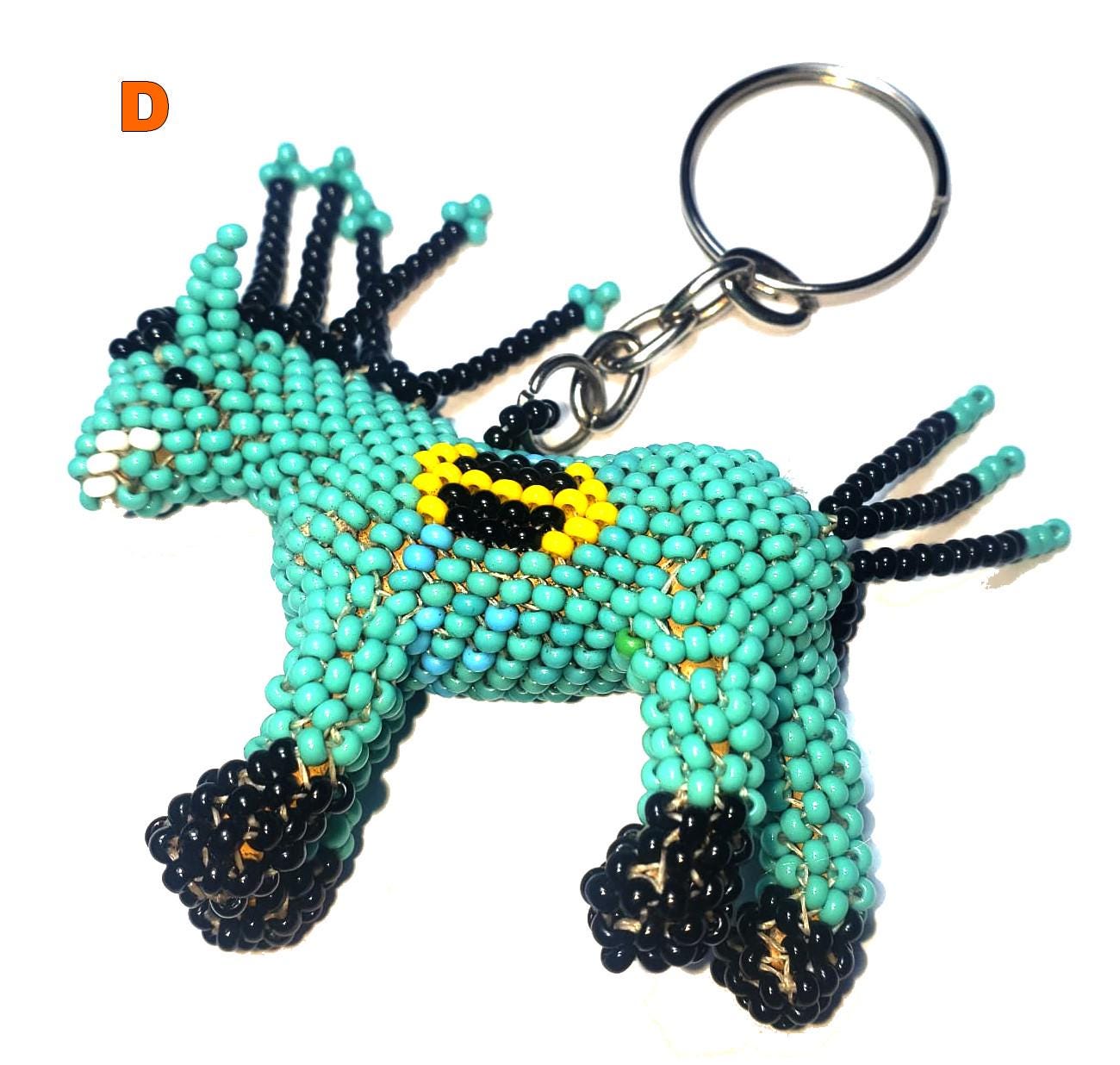 Beaded Horse Ornament: Czech Glass Beads, Handmade Guatemalan Gift