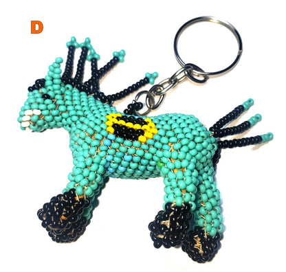 Beaded Horse Ornament: Czech Glass Beads, Handmade Guatemalan Gift
