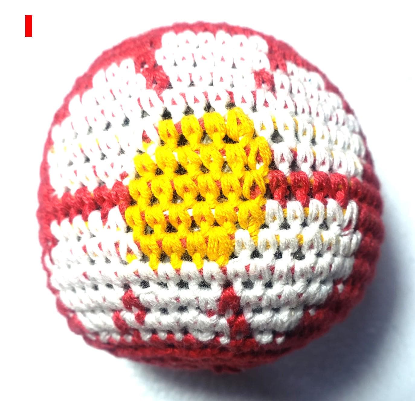 Guatemala Stress Relief Crocheted Cotton Hacky SACKS, Floral JUGGLING BALLS