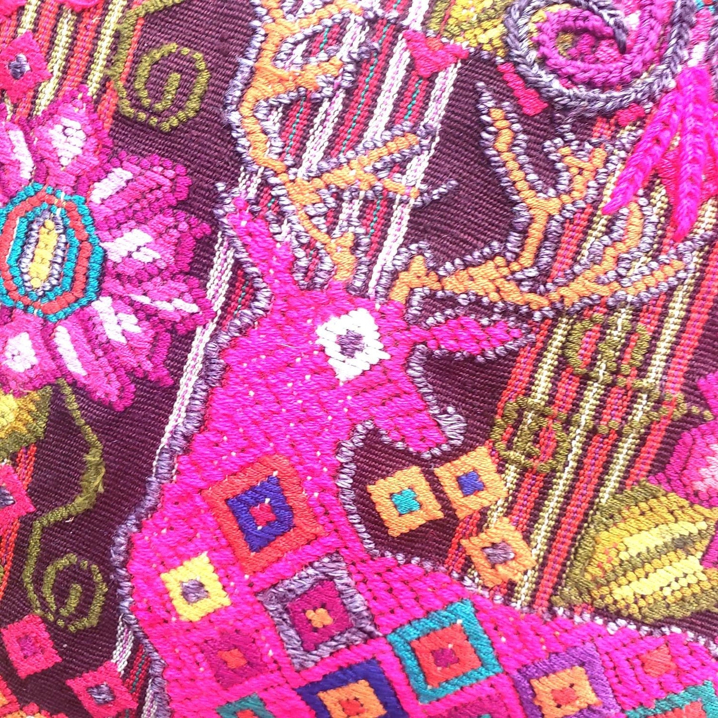 Huipil Pattern Black Genuine LEATHER CONVERTIBLE BACKPACK Bag - Aesthetic Full Grain Leather Handles cross body And Handbags