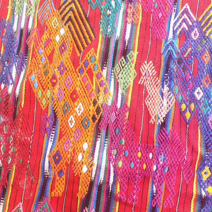 Guatemalan Blankish HORSES and EAGLES TSUTE - Tablecloth - Throw