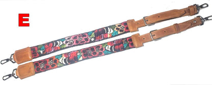 Guatemalan handmade embroidered backpack pair straps