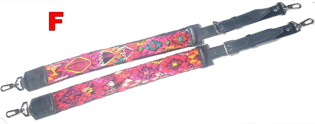 Guatemalan handmade embroidered backpack pair straps