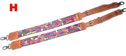 Guatemalan handmade embroidered backpack pair straps