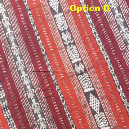 Guatemalan Unique Vintage Ikat Cotton fabric per yard- Hand Woven Ethnic Textile - 700