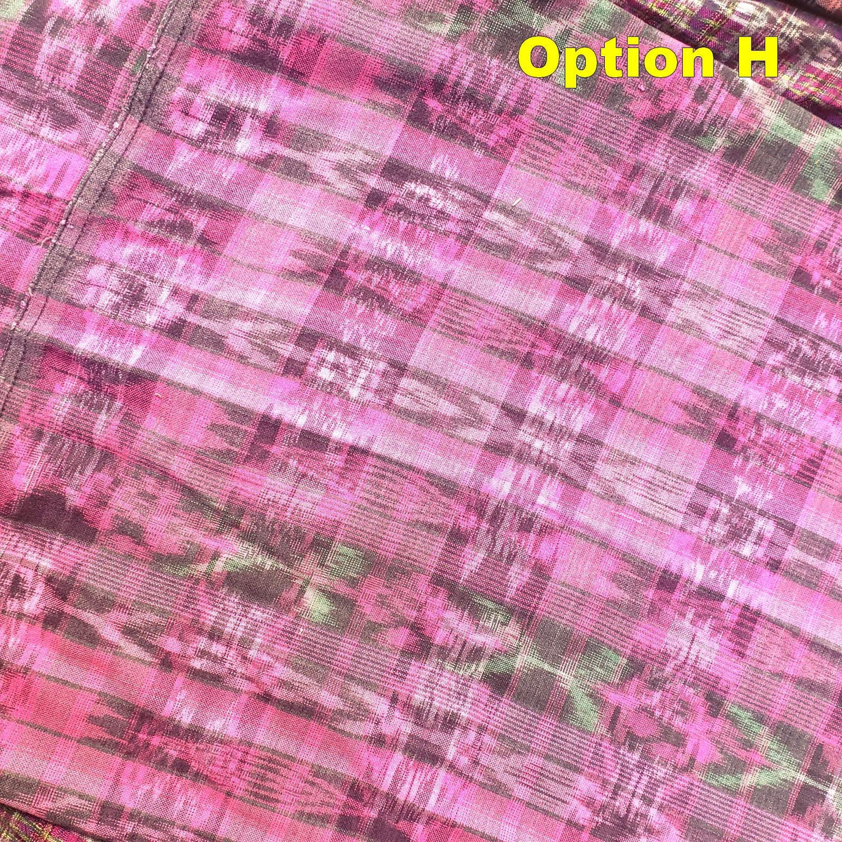 Guatemalan Unique Vintage Ikat Cotton fabric per yard, Hand Woven Ethnic Textile - 700 Corte