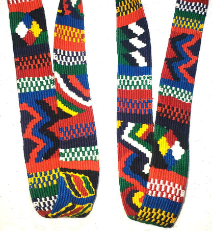 Handwoven Guatemalan Faja Sash: 1.25" Mayan Belt Textile