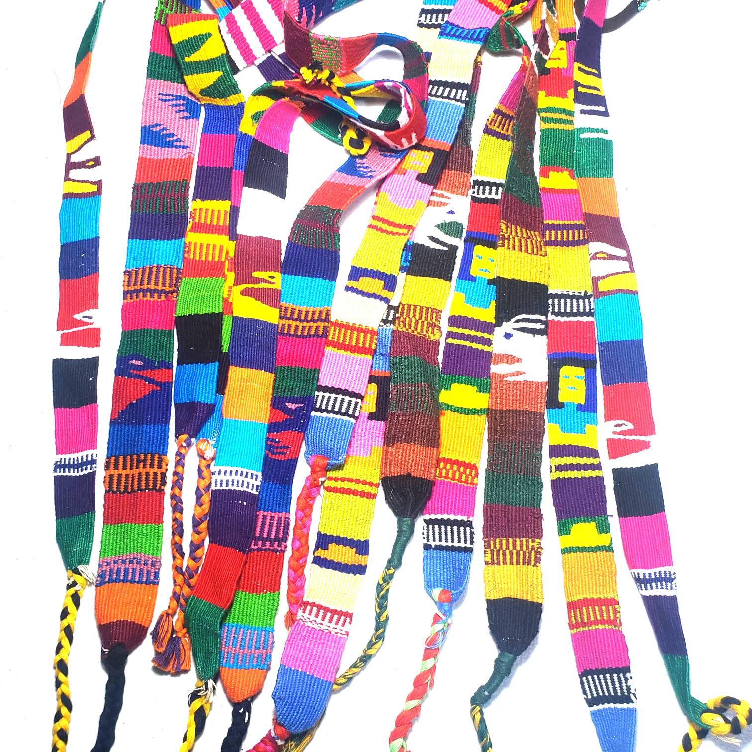 Cotton Guatemalan Faja Belt Sash Purse Strap