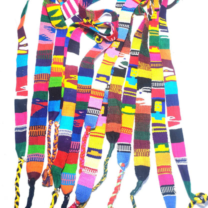 Cotton Guatemalan Faja Belt Sash Purse Strap