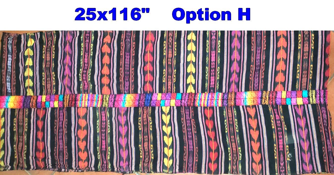 Vintage Handwoven Cotton Chichicastenango Guatemalan textile fabric per yard