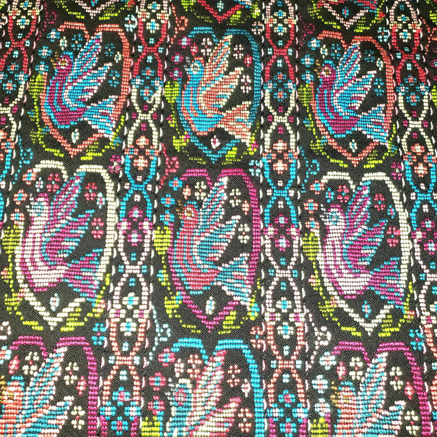 New Unique Guatemala Handmade Weaved Cotton Multicolor ZUNIL DOVES Corte -Fabric per Yard-