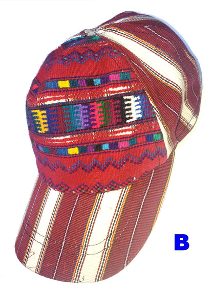 Guatemalan UNISEX Upcycled Huipil Hat CAP