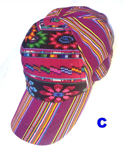 Guatemalan UNISEX Upcycled Huipil Hat CAP