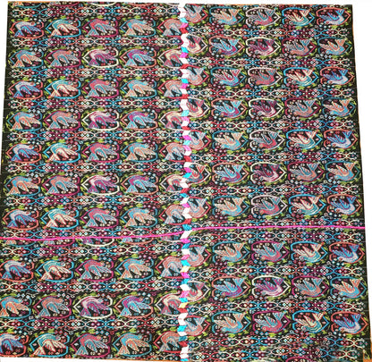 New Unique Guatemala Handmade Weaved Cotton Multicolor ZUNIL DOVES Corte -Fabric per Yard-