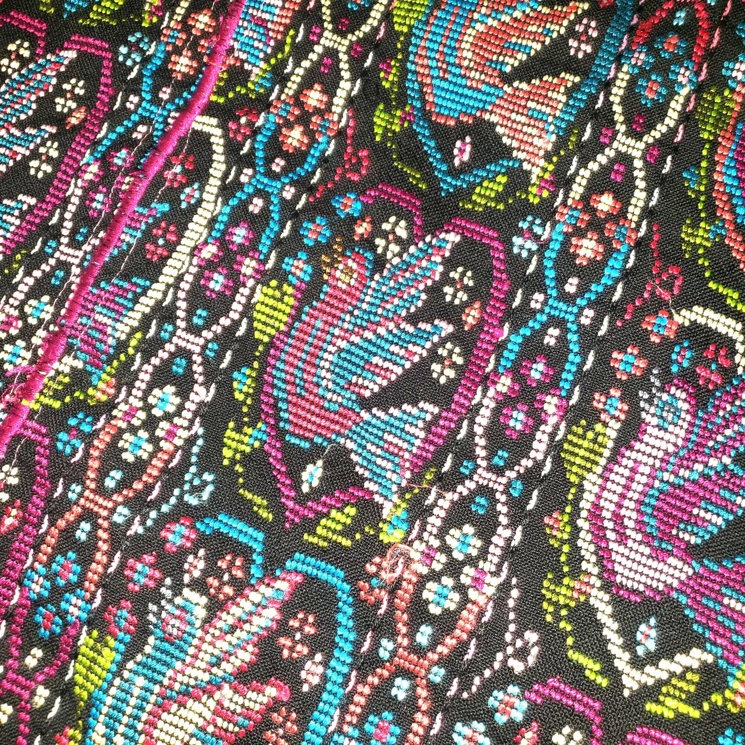 New Unique Guatemala Handmade Weaved Cotton Multicolor ZUNIL DOVES Corte -Fabric per Yard-