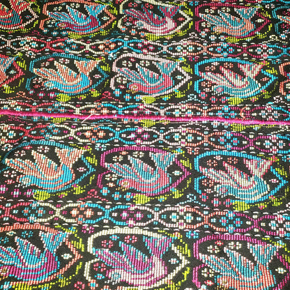 New Unique Guatemala Handmade Weaved Cotton Multicolor ZUNIL DOVES Corte -Fabric per Yard-