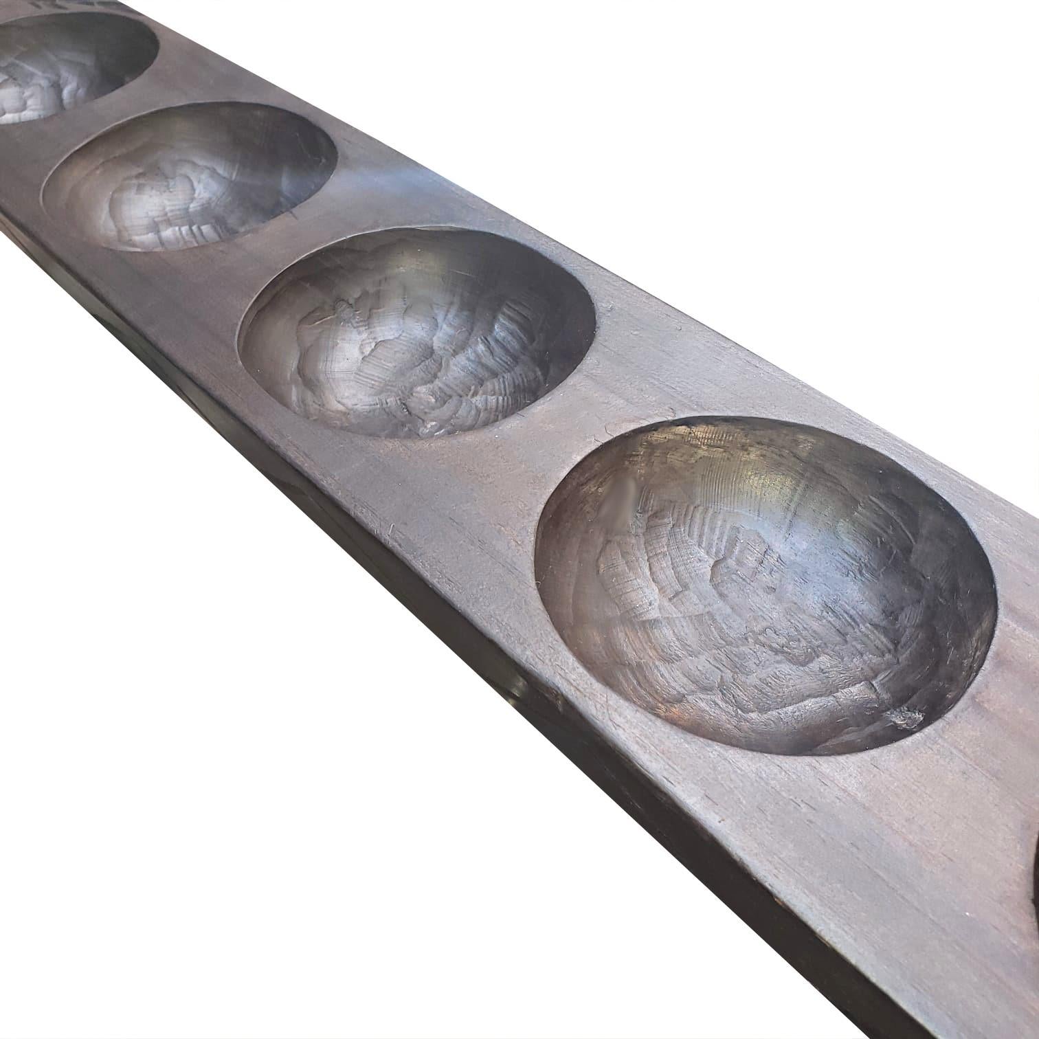 Rustic Pinewood TRAY / Brown NAHUALA Tray, Candle holder